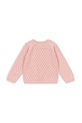 Konges Sløjd kardigan z bawełną dziecięcy HANNAH CARDIGAN KS104311.PreSpring różowy SS26