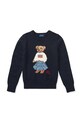 Polo Ralph Lauren sweter bawełniany dziecięcy 313702268001 granatowy SS26