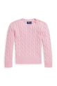 Παιδικό βαμβακερό πουλόβερ Polo Ralph Lauren 312901316010 ροζ SS26