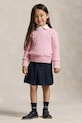 Παιδικό βαμβακερό πουλόβερ Polo Ralph Lauren ροζ 312901316010