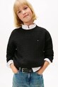 Tommy Hilfiger sweter bawełniany dziecięcy pozostałe czarny KG0KG08848.116.122.PPY2