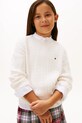 Tommy Hilfiger sweter bawełniany dziecięcy pozostałe beżowy KG0KG08848.98.122.PPY2