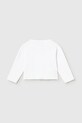 Dječji pamučni kardigan Mayoral 1307.4F.Baby.PPY2 bijela SS26