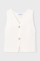 Mayoral vestă copii uni alb 3385.6F.Mini.PPY2