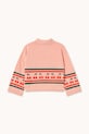 Dziewczynka Tinycottons sweter bawełniany dziecięcy CHERRIES SWEATER SS26.409 różowy