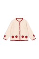 Konges Sløjd kardigan wełniany dziecięcy COLLETTE CARDIGAN KS104749.PPY2 beżowy SS26