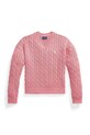 Polo Ralph Lauren sweter bawełniany dziecięcy pozostałe różowy 313A11238003