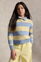 Παιδικό βαμβακερό πουλόβερ Polo Ralph Lauren άλλο μπλε 313A11257001