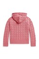 Polo Ralph Lauren kardigan bawełniany dziecięcy 313A11275001 różowy SS26