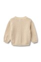 Wheat kardigan bawełniany niemowlęcy 4534.560.GOTS beżowy SS26
