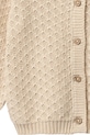 Dziewczynka Wheat kardigan bawełniany niemowlęcy 4534.560.GOTS beżowy