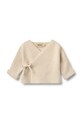Wheat kardigan bawełniany niemowlęcy pozostałe beżowy 6585.560.GOTS