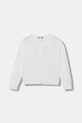 United Colors of Benetton kardigan dziecięcy z bawełną biały 19DKG500S.P.Stagionale