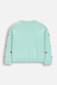 Coccodrillo pulover za djecu s pamukom WC6172106CSG tirkizna SS26