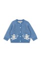 Konges Sløjd kardigan z dodatkiem wełny dziecięcy BELOU KNIT CARDIGAN KS104225.PreSpring niebieski SS26