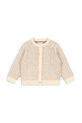 Konges Sløjd kardigan z dodatkiem wełny dziecięcy BILLI KNIT CARDIGAN wzorzyste beżowy KS104233.PreSpring