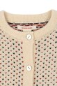 Chłopiec Konges Sløjd kardigan z dodatkiem wełny dziecięcy BILLI KNIT CARDIGAN KS104233.PreSpring beżowy