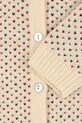 Konges Sløjd kardigan z dodatkiem wełny dziecięcy BILLI KNIT CARDIGAN beżowy KS104233.PreSpring