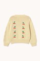 Chłopiec Tinycottons sweter bawełniany dziecięcy MINI CHERRIES SWEATER SS26.387 żółty