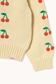 Tinycottons sweter bawełniany dziecięcy MINI CHERRIES SWEATER żółty SS26.387