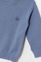 Chłopiec United Colors of Benetton sweter dziecięcy bawełniany 120YG1019.P.Stagionale niebieski