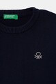 Chłopiec United Colors of Benetton sweter dziecięcy bawełniany 120YG1019.P.Stagionale granatowy