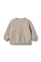 Wheat kardigan wełniany niemowlęcy 6422k.786 beżowy SS26
