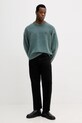 Calvin Klein Jeans sweter bawełniany LV04RE300G zielony SS26