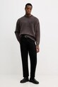 Calvin Klein Jeans sweter bawełniany LV04RE300G brązowy SS26