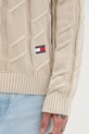 Tommy Jeans sweter bawełniany DM0DM22355 beżowy