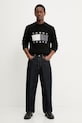 Πουλόβερ με συνδυασμό αλπακά Tommy Jeans DM0DM22860 μαύρο SS26