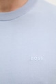 BOSS sweter bawełniany Upacas-L 50556344 fioletowy