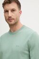 BOSS sweter bawełniany Upacas-L zielony 50556344