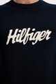 Tommy Hilfiger sweter bawełniany MW0MW41647 granatowy
