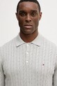 Tommy Hilfiger sweter bawełniany szary MW0MW41955