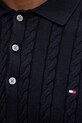 Tommy Hilfiger sweter bawełniany MW0MW41955 granatowy