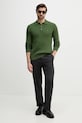Tommy Hilfiger sweter bawełniany MW0MW41955 zielony SS26