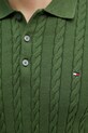 Tommy Hilfiger sweter bawełniany MW0MW41955 zielony