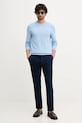 Tommy Hilfiger sweter bawełniany MW0MW41643 niebieski SS26