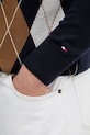 Bombažen pulover Tommy Hilfiger MW0MW42614 mornarsko modra