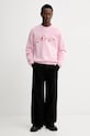 Bavlněná mikina Kenzo FG55SW2024MJ růžová SS26