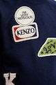 Kenzo sweter z dodatkiem wełny FG55PU7863DN granatowy