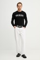 Βαμβακερό πουλόβερ Guess KANE M6RR19.Z4451 μαύρο SS26