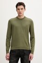 Pamučni pulover HUGO San Cassius-C2 pamuk zelena 50553588