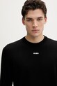 HUGO sweter bawełniany San Cassius-C2 czarny 50553588