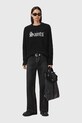 AllSaints sweter z dodatkiem wełny M053KD czarny