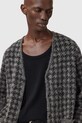 AllSaints kardigan z dodatkiem wełny szary M036KD