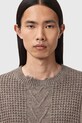 AllSaints sweter z dodatkiem wełny beżowy M031KD