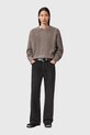 AllSaints sweter z dodatkiem wełny M031KD brązowy