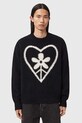 AllSaints sweter z dodatkiem wełny M042KD czarny